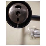 Bathroom Towel Bar, Bath Accessories Thicken Stainless Steel Shower Towel Rack for Bathroom, Towel Holder Wall Mounted (Matte Black, 27 inches double not single