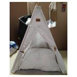 Teepee Dog Bed: Dog Teepee Tent varies slightly from stock photo
