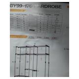 Closet Organizer Wardrobe Clothes Storage Shelves, Non-Woven Fabric Cover with Side Pockets, super cute print not brown unknown size