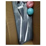 Large Space Kids Baby Ball Pit - Portable Indoor Outdoor Baby Playpen Toddlers Children Safety Play Yard Fence Fun Activities Popular Toys Includes Balls may vary from stock photo