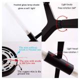 Weesalife Sputnik Modern Chandelier 10-Lights with Frosted Glass Shade, Pendant Lighting Fixture, Matte Black & Industrial Retro Style, for Dining Room, Living Room, Kitchen Island, Hotel, Farmhouse