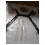 Weesalife Sputnik Modern Chandelier 10-Lights with Frosted Glass Shade, Pendant Lighting Fixture, Matte Black & Industrial Retro Style, for Dining Room, Living Room, Kitchen Island, Hotel, Farmhouse