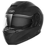 Motorcycle Modular Full Face Helmet DOT Approved - YEMA YM-926 Motorbike Moped Street Bike Racing Flip-up Helmet with Sun Visor Bluetooth Space for Adult,Youth Men and Women - Matte Black, medium