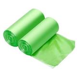 Green Trash Bag, 2 Rolls 5 Gallon Garbage Bags, Unscented Rubbish Bags, 80 Counts Wastebasket Bags,19 Liter Trash Can Liners for Bathroom, Home, Kitchen, Office 40 count