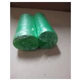 Green Trash Bag, 2 Rolls 5 Gallon Garbage Bags, Unscented Rubbish Bags, 80 Counts Wastebasket Bags,19 Liter Trash Can Liners for Bathroom, Home, Kitchen, Office 40 count