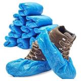 Disposable Shoe Covers for Indoors & Out - 100 Non-Slip Waterproof Boot & Shoe Booties for Contractors, Plumbers, Electricians, HVAC Techs & Realtors â 50 Pairs Fit up to Menâs Shoe Size 18 