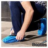 Disposable Shoe Covers for Indoors & Out - 100 Non-Slip Waterproof Boot & Shoe Booties for Contractors, Plumbers, Electricians, HVAC Techs & Realtors â 50 Pairs Fit up to Menâs Shoe Size 18 