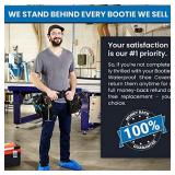 Disposable Shoe Covers for Indoors & Out - 100 Non-Slip Waterproof Boot & Shoe Booties for Contractors, Plumbers, Electricians, HVAC Techs & Realtors â 50 Pairs Fit up to Menâs Shoe Size 18 