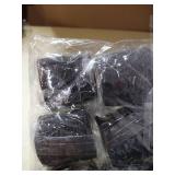 Self Adhesive Tape - Yuelong 8Pcs Self-Adherent Cohesive Tape Tattoo Grip Wrap Cover Strong Sports Tape, Black Self-Adhesive Bandage Rolls,Athletic Tape