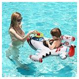 Swimming Baby Inflatable Airplane Swimming Float Seat Boat Pool Swimming Ring For Child