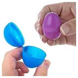 Bulk Refillable Plastic Easter Eggs, Assorted Colors; perfect for Easter egg hunt, surprise egg, treasure hunt** 200 in box can hang for decoration