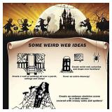1000 sq. Ft. Cobweb Topper with Faux Spiders - High Stretch Indoor and Outdoor Halloween Decorations