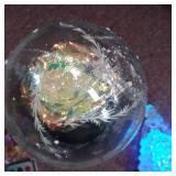 Beauty and the Beast Rose, Galaxy Rose with Led Light and Artificial Flowers in Glass Dome Forever Rose on Wooden Base. Mom Birthday Gift and Valentine