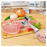 Lufu Tender meat mallet is a kind of professional heavy mallet used in cooking. Dual-purpose mallet body made of zinc alloy, the handle is made of silica gel which is non-slip