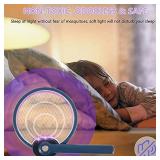 Pack of 2 electric insect repellent snowshoes - USB rechargeable - 3000 V - For indoor and camping - Blue