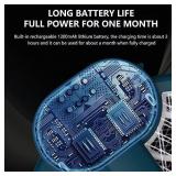 Pack of 2 electric insect repellent snowshoes - USB rechargeable - 3000 V - For indoor and camping - Blue