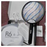 Pack of 2 electric insect repellent snowshoes - USB rechargeable - 3000 V - For indoor and camping - Blue