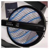 Pack of 2 electric insect repellent snowshoes - USB rechargeable - 3000 V - For indoor and camping - Blue