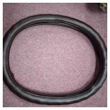 Universal Classic Leather Steering Wheel Covers for Car Brown ** see pocs for design