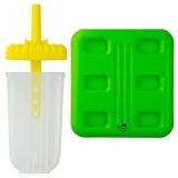 Set of 6 reusable BPA free ice cream molds with tray and sticks for children and adults** star shaped see last pics