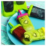 Set of 6 reusable BPA free ice cream molds with tray and sticks for children and adults** star shaped see last pics