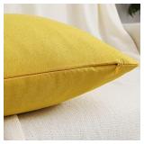 Pack of 4 Waterproof Square Outdoor Cushion Covers for Garden Furniture 18 