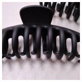 Set of 2 Large Hair Clips for Thick Thin Hair, Matte Non-slip for Women and Girls, Jaw and Banana Hair Clips with Strong Hold** both are black