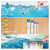 Pool and Spa Test Strips - 100 ct - 7 Way Test Kit for Free Chlorine, Total Chlorine, Bromine, Total Hardness, Total Alkalinity, pH and Cyanuric Acid Test - Maintain water quality ** different brand