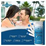 Pool and Spa Test Strips - 100 ct - 7 Way Test Kit for Free Chlorine, Total Chlorine, Bromine, Total Hardness, Total Alkalinity, pH and Cyanuric Acid Test - Maintain water quality ** different brand