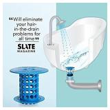 Set of 2 Bathtub Drain Guards and Hair Catcher for Bathroom Drains, Fits 1.5 "- 1.75" Bathtub and Shower** Black