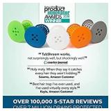 Set of 2 Bathtub Drain Guards and Hair Catcher for Bathroom Drains, Fits 1.5 "- 1.75" Bathtub and Shower** Black