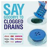 Set of 2 Bathtub Drain Guards and Hair Catcher for Bathroom Drains, Fits 1.5 "- 1.75" Bathtub and Shower** Black