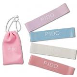 Pido Yoga Resistance Bands 4 Pack Home Fitness Stretching Strength Training Physical Therapy Pilates Exercise Flexible Bands 4 Pack