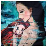 MERMAID MOTHER AND BABY SHOWER CURTAIN