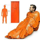 Pack of 2 Waterproof Thermal Emergency Sleeping Bags for Camping, Hiking** ACVCY BRAND