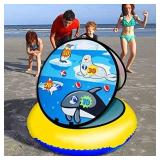 Inflatable Pool Game - Ring Toss Game - Pool Floats - Board Games - Self-Adhesive Balls - 61 cm - Summer Toys - Pool Accessories - Garden Games - Cornhole Board - For Kids and Teens - Gift 