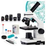Microscope Biological for Kids, Students and Adult 250X-2000X Powerful Biological Children