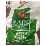 4 bags - Margo 20 lb Snow White Decorative Rock Pebbles, 2" to 3"