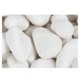 4 bags - Margo 20 lb Snow White Decorative Rock Pebbles, 2" to 3"