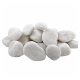 4 bags - Margo 20 lb Snow White Decorative Rock Pebbles, 2" to 3"