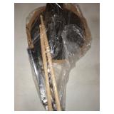 Kmise Snare Drum Practice Pad 12 inch Double Side with Stand Sticks for Beginner