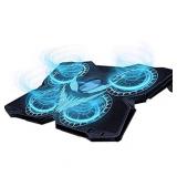 LIANGSTAR Laptop Cooling Pad, Gaming Laptop Cooler Stand with 4 Silent Big Fans for Notebook, Stable Cooling Pad for Laptop, 2 USB Powered Fan Compatible up to 17â, Control Fan Speed for PC, 2020