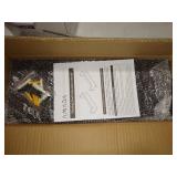 AMADA HOMEFURNISHING Wall Shelves, Floating Shelves for Bathroom, Kitchen, Bedroom, Bathroom Shelf with Towel Bar, Set of 2 Dark Brown-AMFS01B1