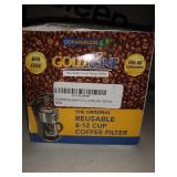 GOLDTONE Reusable 8-12 Cup Coffee Filter Flat-Bottom Basket fits Proctor Silex