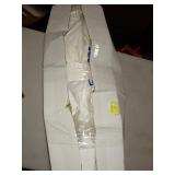 SLEEP ZONE Quilted Mattress Pad Cover Full Cooling Fluffy Soft Topper Upto 21 inch Pocket, White, Full