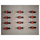 INKin Silicone Wrap Tattoo Cartridge Needles 1RL 0.18mm Micro Round Liner 16Pcs For Rotary Tattoo Permanent Makeup Machine Supply (0601RL-Micro) - 2 PACKS OF 12