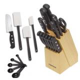 Farberware 22-piece Never Needs Sharpening Knife and Kitchen Tool Set