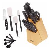 Farberware 22-piece Never Needs Sharpening Knife and Kitchen Tool Set