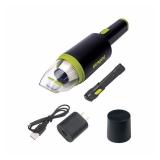 Sun Joe AJV1000 Cordless 8.4-Volt Handheld Vacuum Cleaner, Ultra-Lightweight Auto Vac, HEPA Filtration with EZ Clear Collection Bin, USB Charging Block and Cable Included, For Home, Auto and RVs