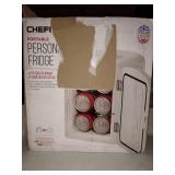 Chefman 4L Portable Mini Fridge with Warming Function, White